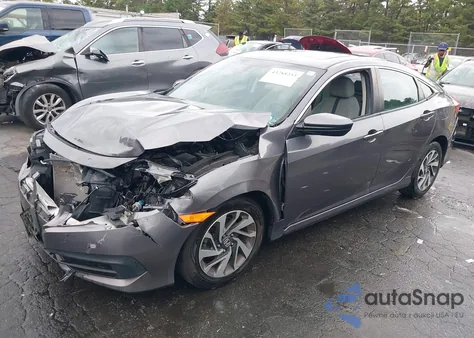 2018 Honda Civic Ex z USA, uszkodzony, nr VIN 2HGFC2F70JH566899